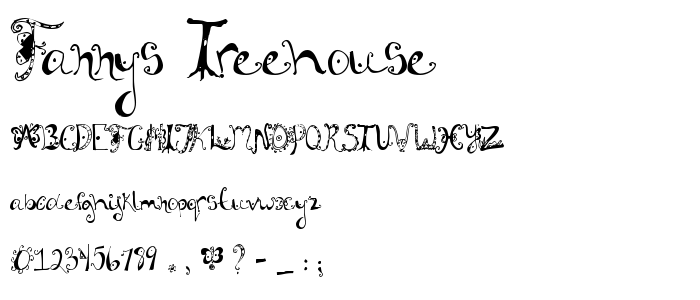 Fannys Treehouse font